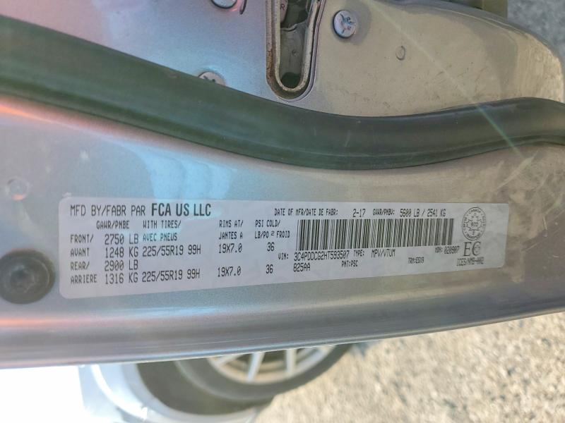 Auction sale of the 2017 Dodge Journey, vin: 3C4PDDCG2HT593507, lot number: 65871926