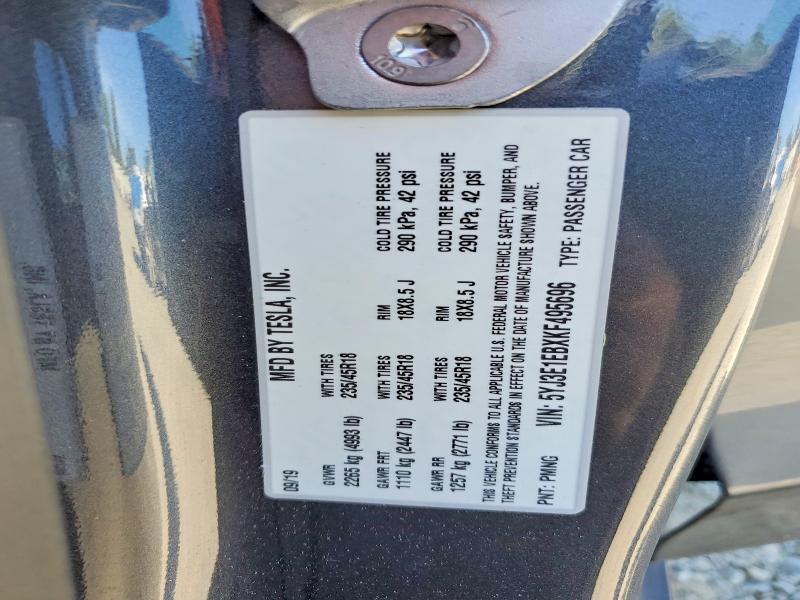 Aukcja sprzedaży 2019 Tesla Model 3, vin: 5YJ3E1EBXKF495696, numer aukcji: 64792406