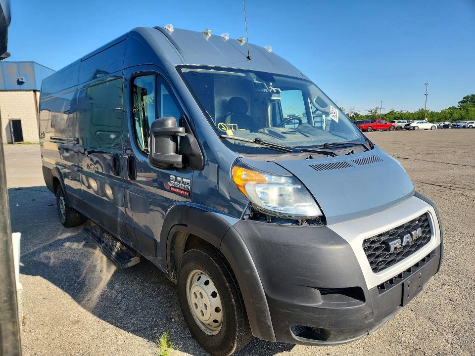 2020 Ram Promaster 3500 მანქანა იყიდება აუქციონზე, vin: 3C6URVJG9LE145038, აუქციონის ნომერი: 62543506