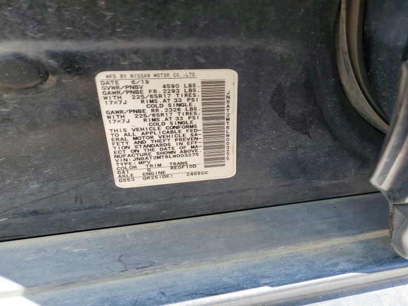 Продаж на аукціоні авто 2020 Nissan Rogue, vin: JN8AT2MT6LW003275, номер лоту: 63121386