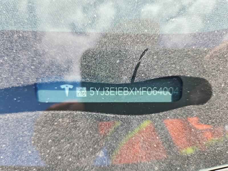 Aukcja sprzedaży 2021 Tesla Model 3, vin: 5YJ3E1EBXMF064004, numer aukcji: 65575406