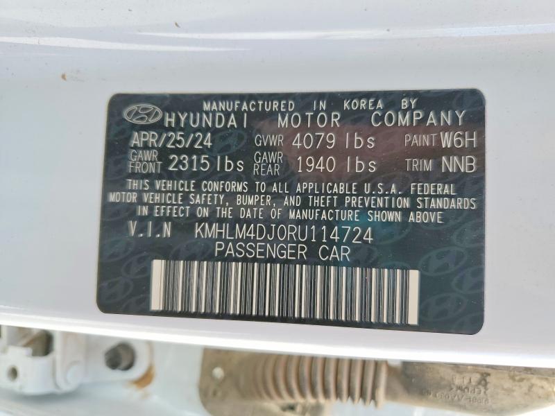 66766746 :رقم المزاد ، KMHLM4DJ0RU114724 vin ، 2024 Hyundai Elantra مزاد بيع