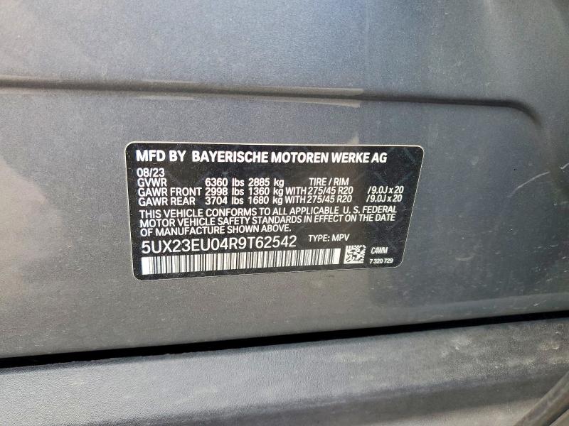 Aukcja sprzedaży 2024 Bmw X5, vin: 5UX23EU04R9T62542, numer aukcji: 64928146