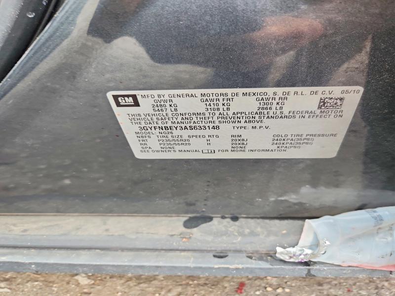 Продажа на аукционе авто 2010 Cadillac Srx, vin: 3GYFNBEY3AS633148, номер лота: 64009296