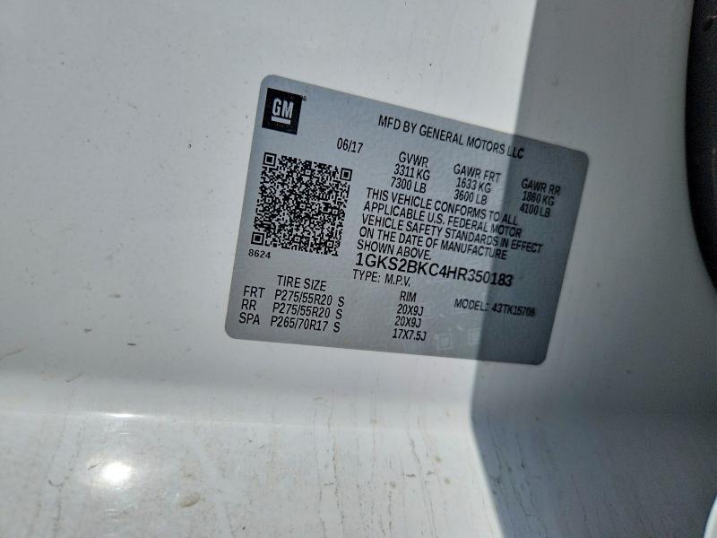 Продажа на аукционе авто 2017 Gmc Yukon, vin: 1GKS2BKC4HR350183, номер лота: 64839826