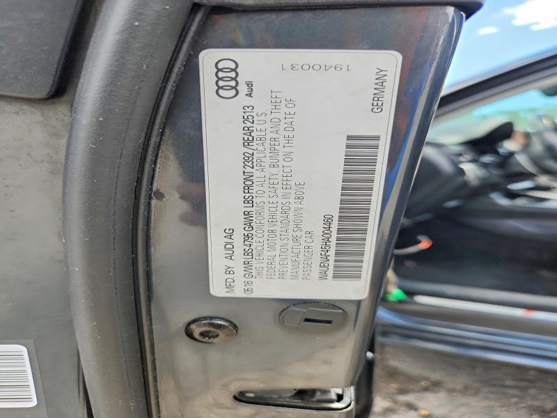 Продаж на аукціоні авто 2017 Audi A4, vin: WAUENAF45HA004460, номер лоту: 65394246