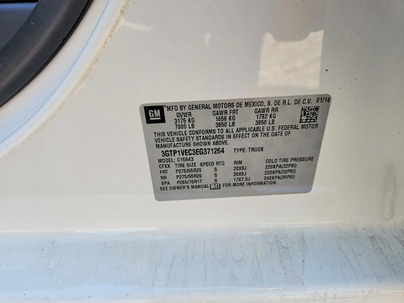 Aukcja sprzedaży 2014 Gmc Sierra, vin: 3GTP1VEC3EG371264, numer aukcji: 67131306