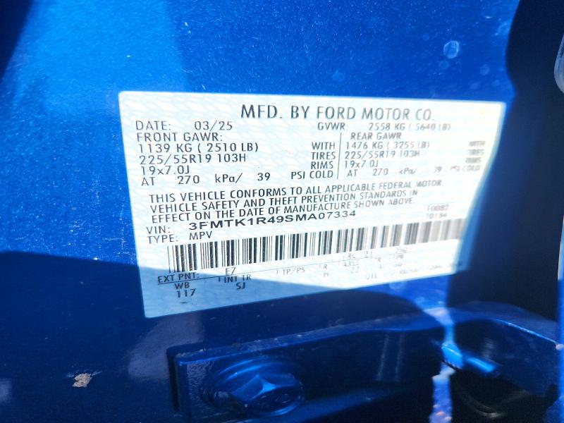 Aukcja sprzedaży 2025 Ford Mustang Mach-e, vin: 3FMTK1R49SMA07334, numer aukcji: 66498606