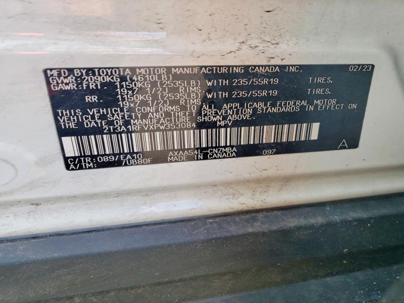 Продажа на аукционе авто 2023 Toyota Rav4, vin: 2T3A1RFVXPW353084, номер лота: 65171926