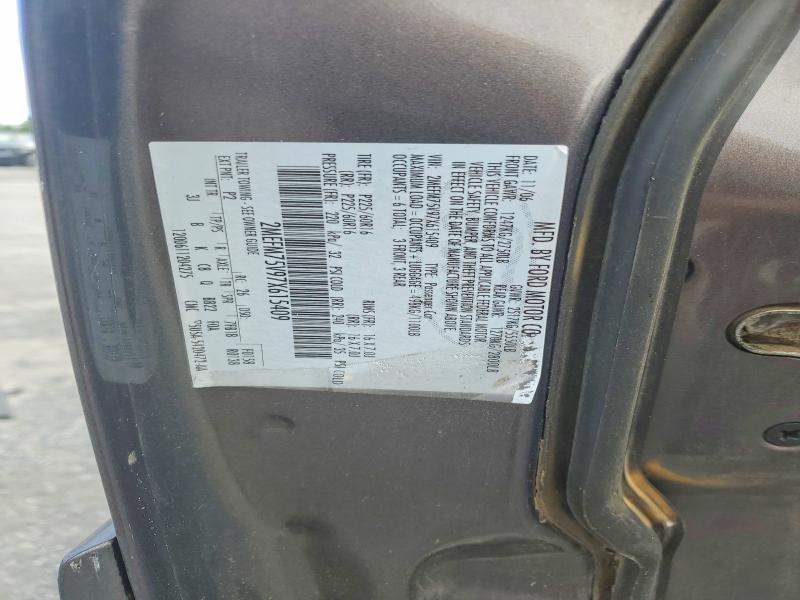67183196 :رقم المزاد ، 2MEFM75V97X615409 vin ، 2007 Mercury Grand Marquis مزاد بيع