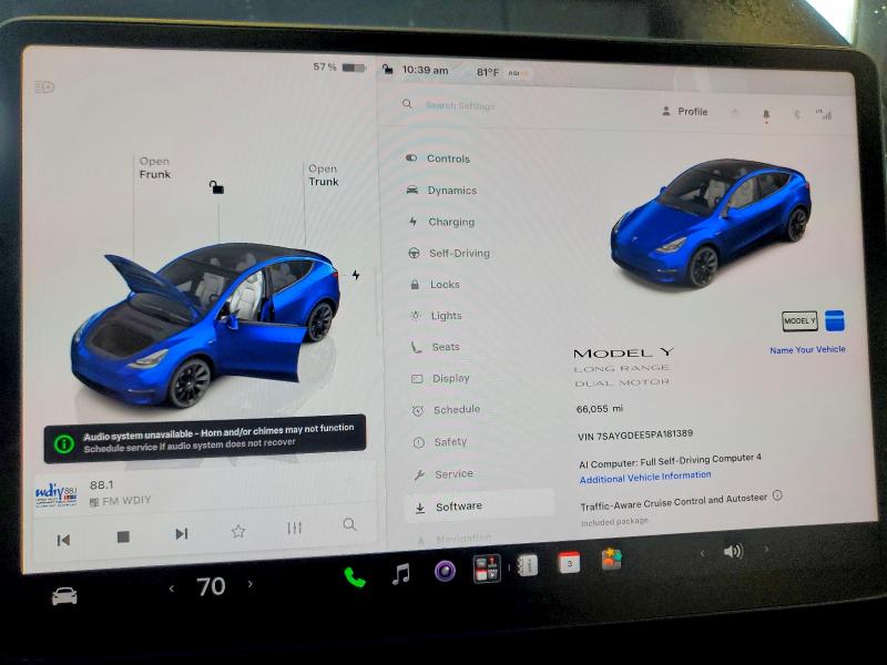 2023 Tesla Model Y მანქანა იყიდება აუქციონზე, vin: 7SAYGDEE5PA181389, აუქციონის ნომერი: 63481846