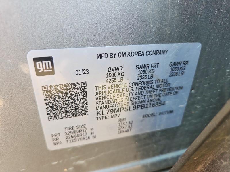 Aukcja sprzedaży 2023 Chevrolet Trailblazer, vin: KL79MPSL9PB116854, numer aukcji: 66840826