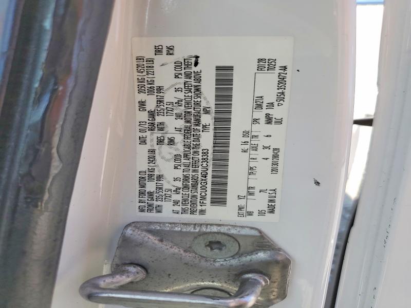 Продажа на аукционе авто 2013 Ford Escape, vin: 1FMCU0GX4DUC38383, номер лота: 66203566
