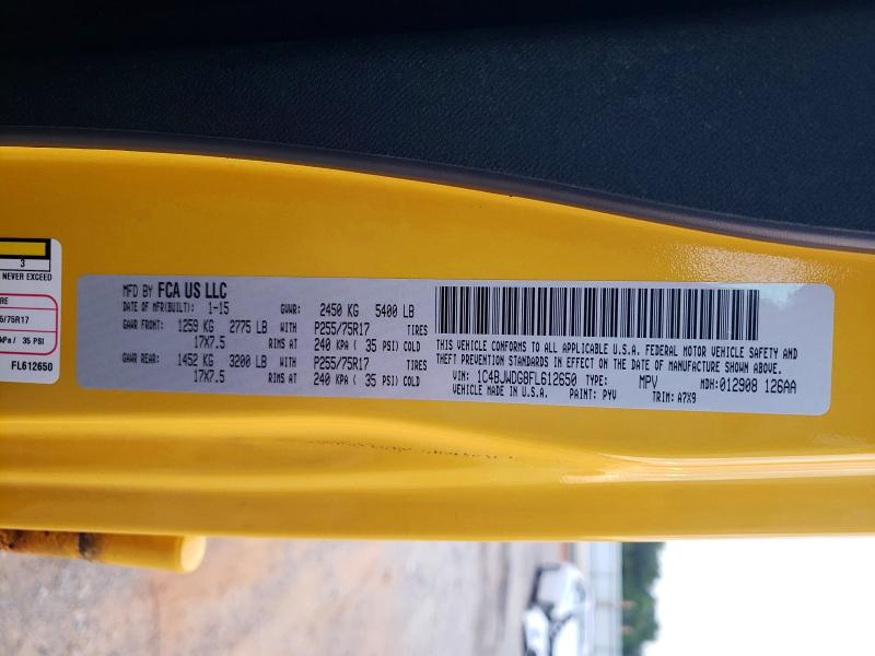 Aukcja sprzedaży 2015 Jeep Wrangler Unlimited, vin: 1C4BJWDG8FL612650, numer aukcji: 66519746