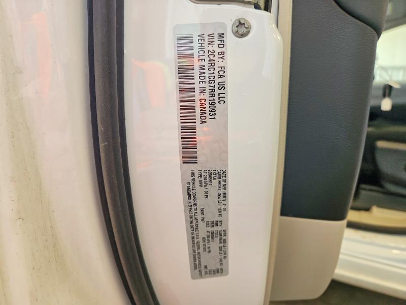 62608176 :رقم المزاد ، 2C4RC1CG7RR190931 vin ، 2024 Chrysler Voyager مزاد بيع
