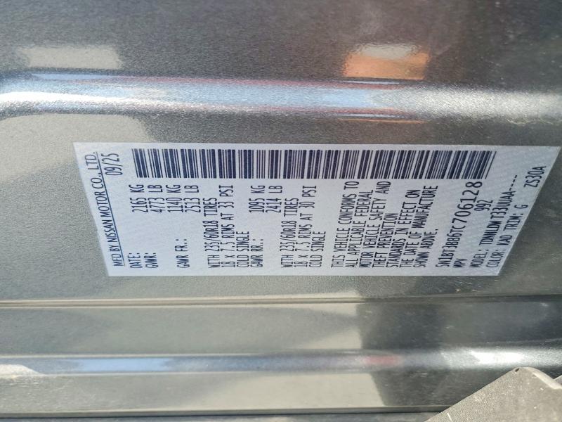 65201956 :رقم المزاد ، 5N1BT3BB6TC706128 vin ، 2026 Nissan Rogue مزاد بيع