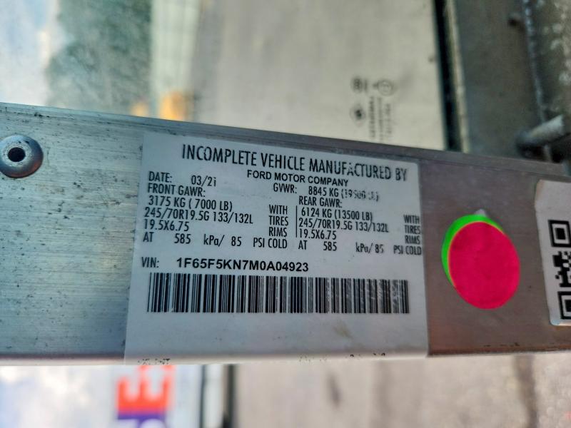 Aukcja sprzedaży 2021 Ford F59, vin: 1F65F5KN7M0A04923, numer aukcji: 66550056