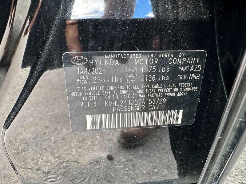 Aukcja sprzedaży 2026 Hyundai Sonata Hybrid, vin: KMHL24JJ3TA153729, numer aukcji: 64462816