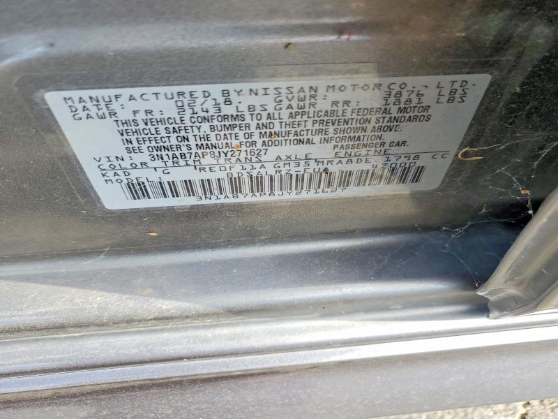 Продаж на аукціоні авто 2018 Nissan Sentra, vin: 3N1AB7AP8JY271627, номер лоту: 63033296