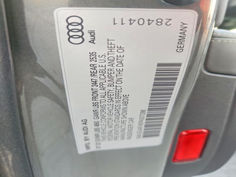 Aukcja sprzedaży 2023 Audi A4, vin: WAUEAAF45PA007286, numer aukcji: 67095626