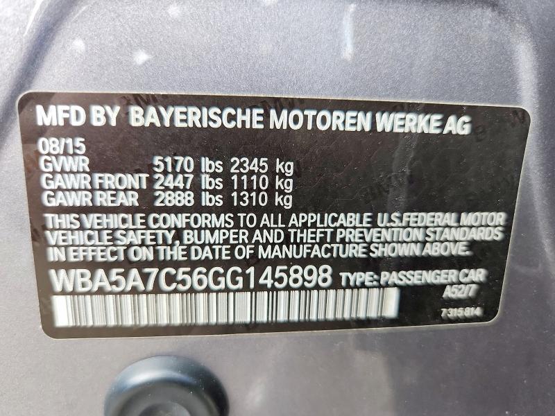 Продажа на аукционе авто 2016 Bmw 528, vin: WBA5A7C56GG145898, номер лота: 63814246