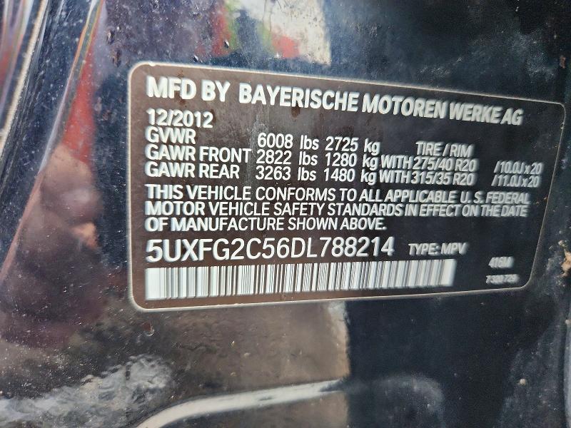 Aukcja sprzedaży 2013 Bmw X6, vin: 5UXFG2C56DL788214, numer aukcji: 63486676