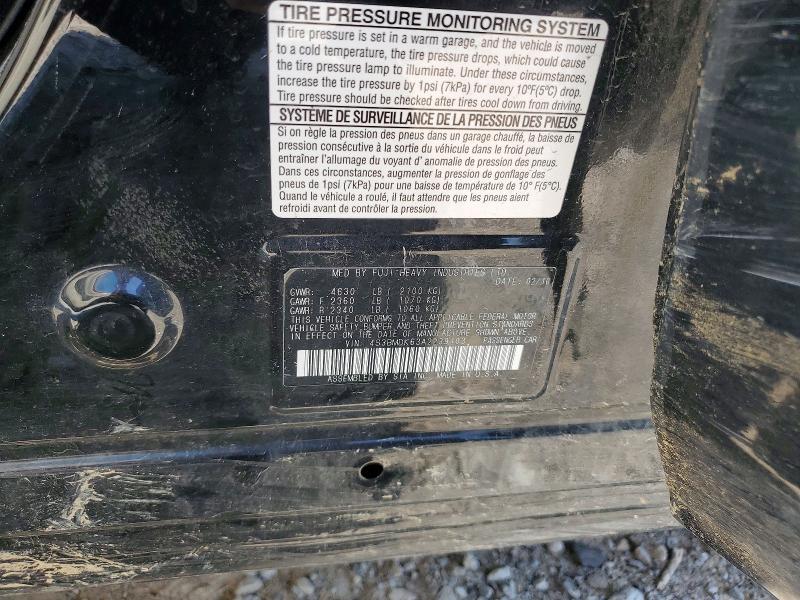 65998346 :رقم المزاد ، 4S3BMDK63A2239103 vin ، 2010 Subaru Legacy مزاد بيع
