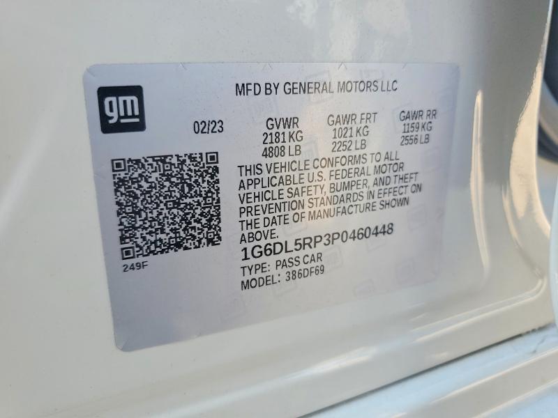 Aukcja sprzedaży 2023 Cadillac Ct4-v, vin: 1G6DL5RP3P0460448, numer aukcji: 65952876