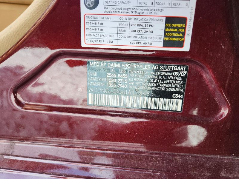 Продаж на аукціоні авто 2008 Mercedes-benz S, vin: WDDNG71XX8A175485, номер лоту: 64620956