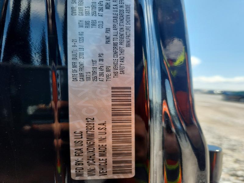 Aukcja sprzedaży 2021 Jeep Wrangler Unlimited, vin: 1C4HJXDN5MW792812, numer aukcji: 66321476