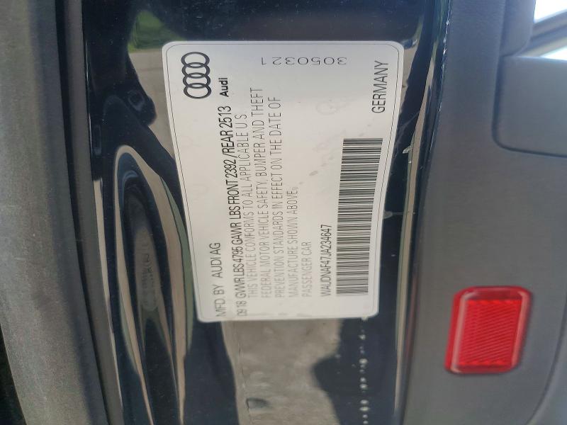 Aukcja sprzedaży 2018 Audi A4, vin: WAUDNAF47JA234647, numer aukcji: 64751676