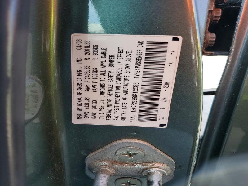 Продаж на аукціоні авто 2008 Honda Accord, vin: 1HGCP26858A122393, номер лоту: 64513246