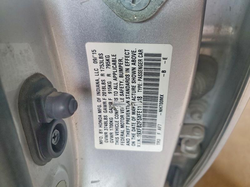 66242796 :رقم المزاد ، 19XFB2F5XFE111318 vin ، 2015 Honda Civic مزاد بيع