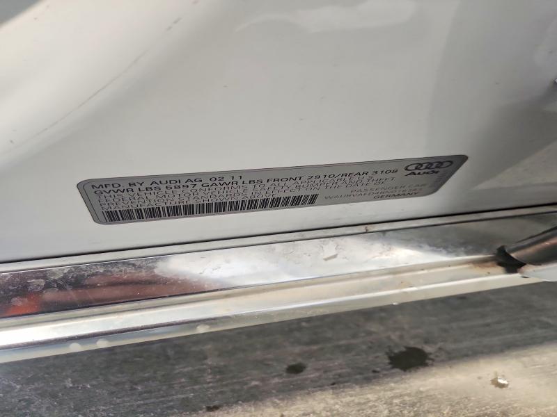 Aukcja sprzedaży 2011 Audi A8, vin: WAURVAFD4BN018383, numer aukcji: 66440316