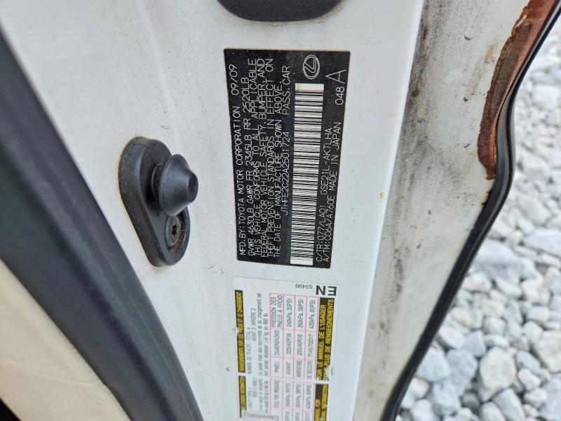 63897196 :رقم المزاد ، JTHFE2C22A2501724 vin ، 2010 Lexus Is مزاد بيع