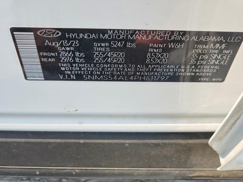 Продаж на аукціоні авто 2023 Hyundai Santa Fe, vin: 5NMS54AL4PH611797, номер лоту: 63814776