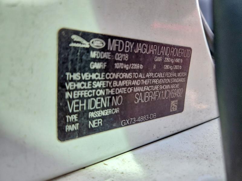 Продаж на аукціоні авто 2018 Jaguar Xf, vin: SAJBR4FX1JCY69492, номер лоту: 63446316