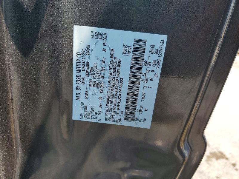 Продаж на аукціоні авто 2010 Ford Ranger, vin: 1FTKR1ED7APA38303, номер лоту: 62907396