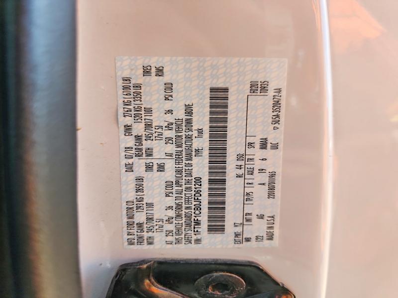 Продажа на аукционе авто 2018 Ford F150, vin: 1FTMF1CB0JFD61200, номер лота: 62126166