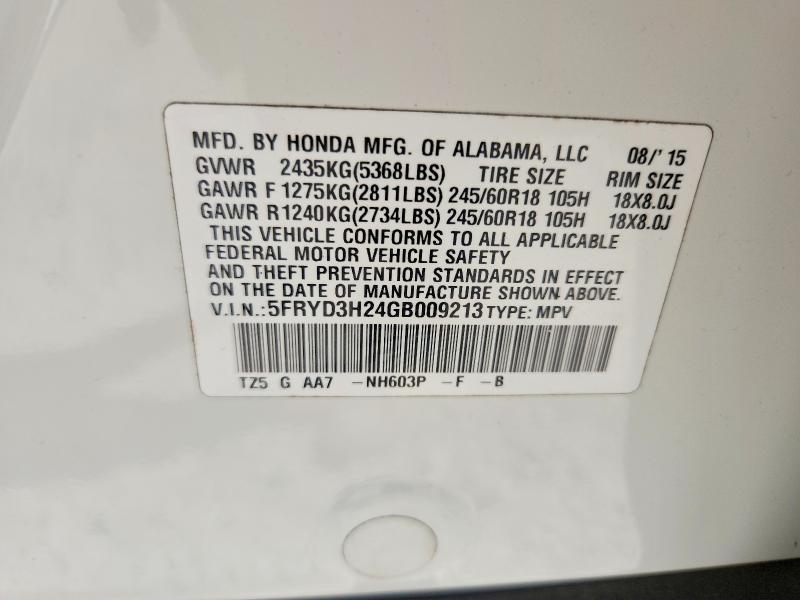 Aukcja sprzedaży 2016 Acura Mdx, vin: 5FRYD3H24GB009213, numer aukcji: 65300256