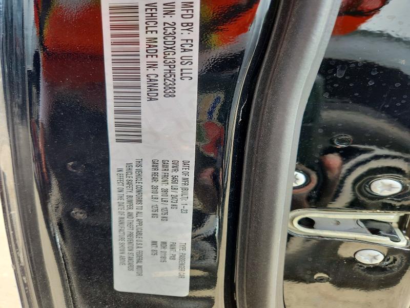 64117586 :رقم المزاد ، 2C3CDXGJ3PH523838 vin ، 2023 Dodge Charger مزاد بيع