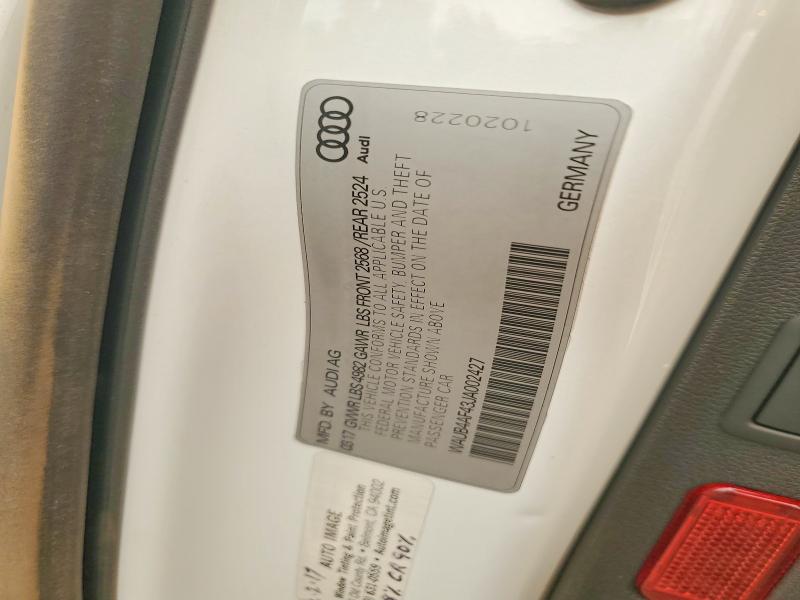 Aukcja sprzedaży 2018 Audi S4, vin: WAUB4AF43JA002427, numer aukcji: 63809136