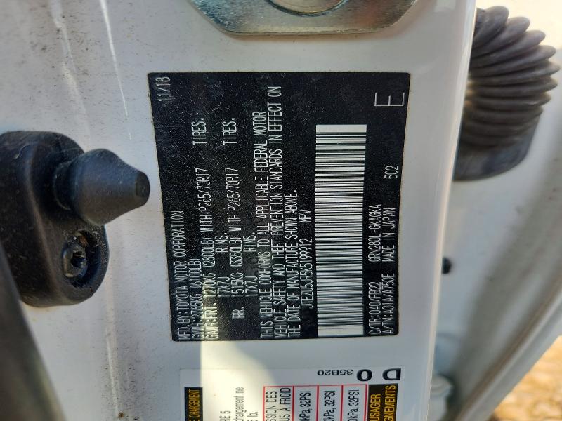 64369026 :رقم المزاد ، JTEZU5JR5K5199912 vin ، 2019 Toyota 4runner مزاد بيع