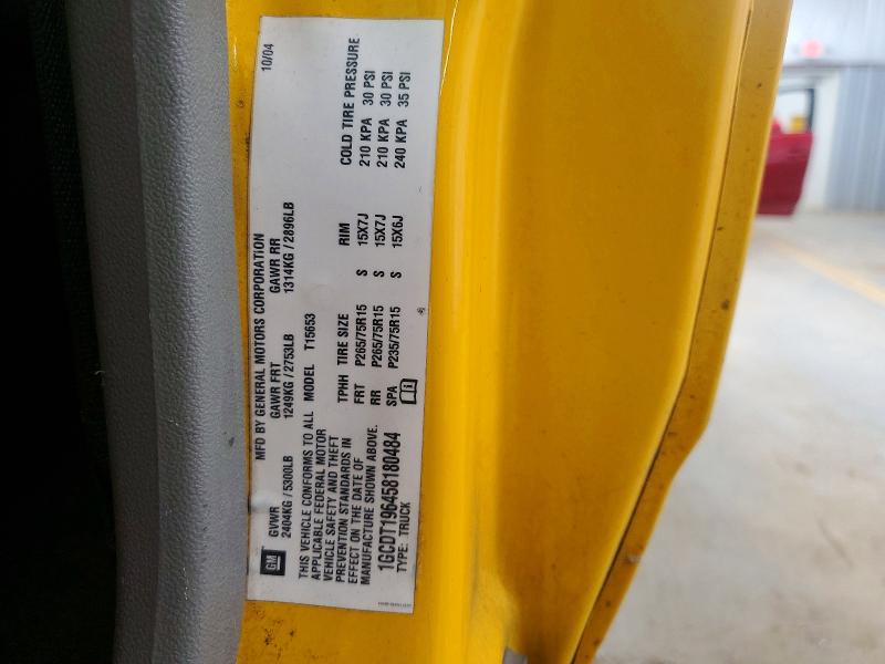 Aukcja sprzedaży 2005 Chevrolet Colorado, vin: 1GCDT196458180484, numer aukcji: 65356056