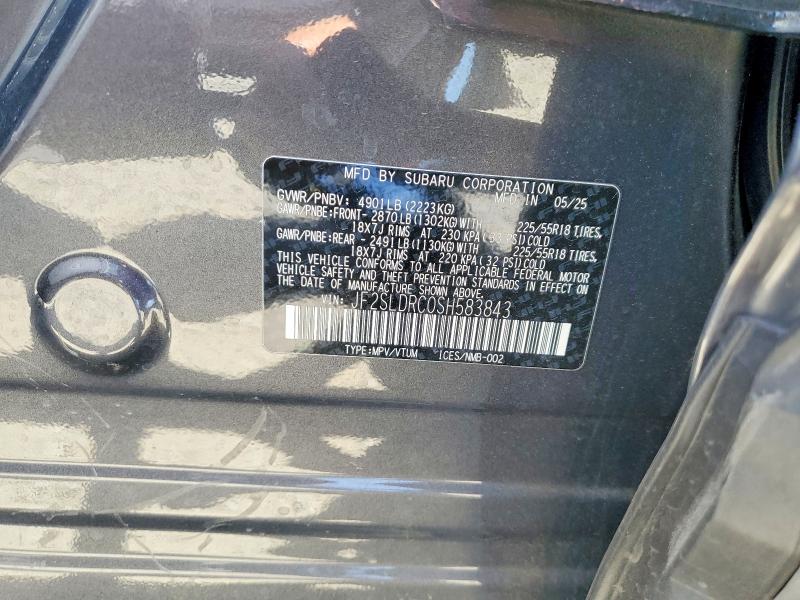 Aukcja sprzedaży 2025 Subaru Forester, vin: JF2SLDRC0SH583843, numer aukcji: 64745286