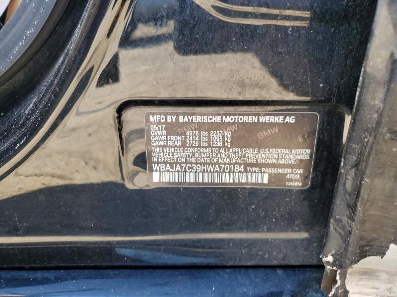 Продаж на аукціоні авто 2017 Bmw 530, vin: WBAJA7C39HWA70184, номер лоту: 63575416