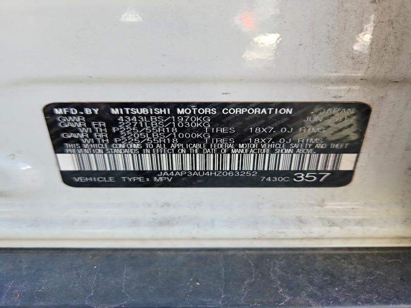 Продаж на аукціоні авто 2017 Mitsubishi Outlander Sport, vin: JA4AP3AU4HZ063252, номер лоту: 65203506