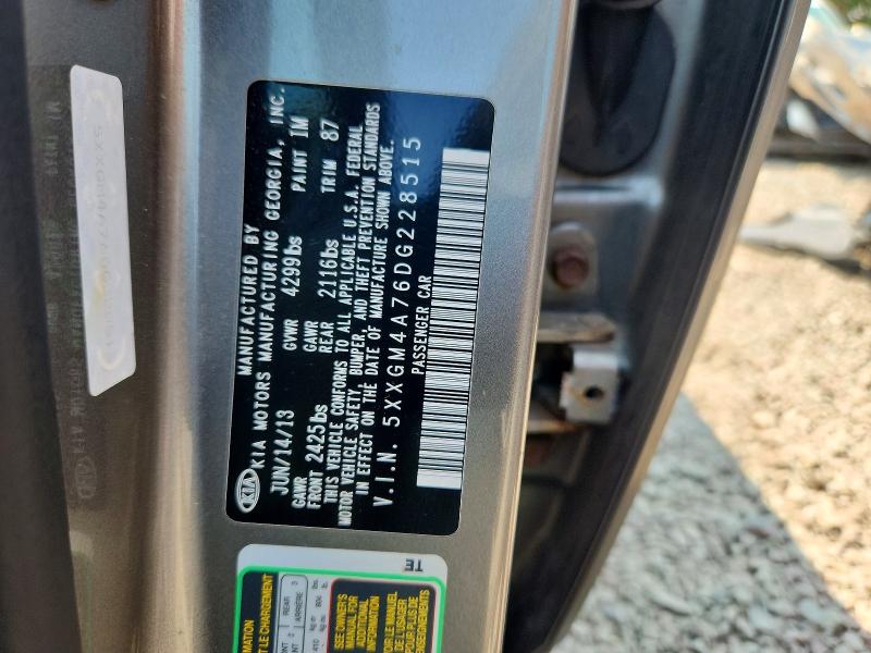 64784316 :رقم المزاد ، 5XXGM4A76DG228515 vin ، 2013 Kia Optima مزاد بيع