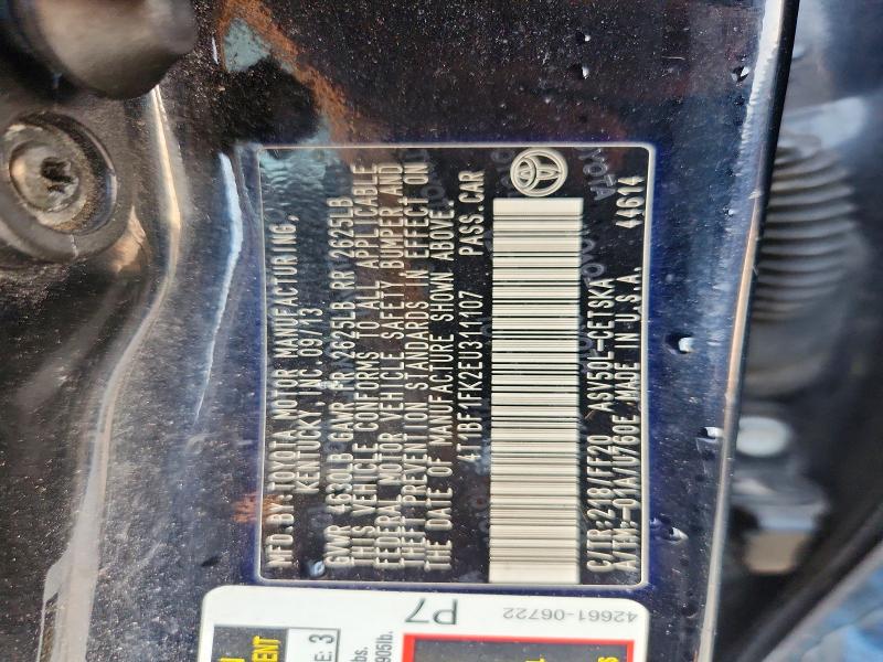 Продаж на аукціоні авто 2014 Toyota Camry, vin: 4T1BF1FK2EU311107, номер лоту: 64101206