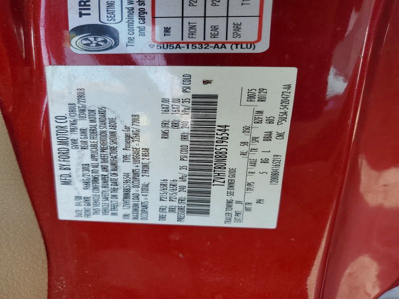 65051796 :رقم المزاد ، 1ZVHT80N885196544 vin ، 2008 Ford Mustang مزاد بيع